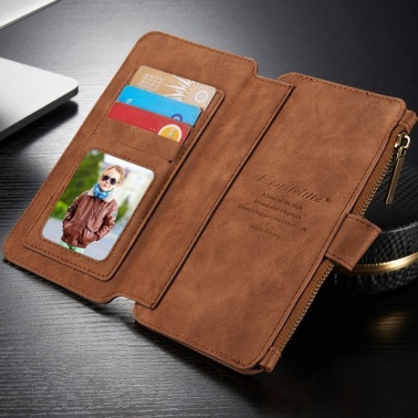 Кожаный Чехол Кошелек CaseMe Wallet Коричневый для iPhone 6/ 6S