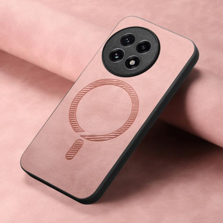 Чохол Solid Color Retro Magsafe для OnePlus 13R/Ace 5/Ace 5 Pro - рожевий