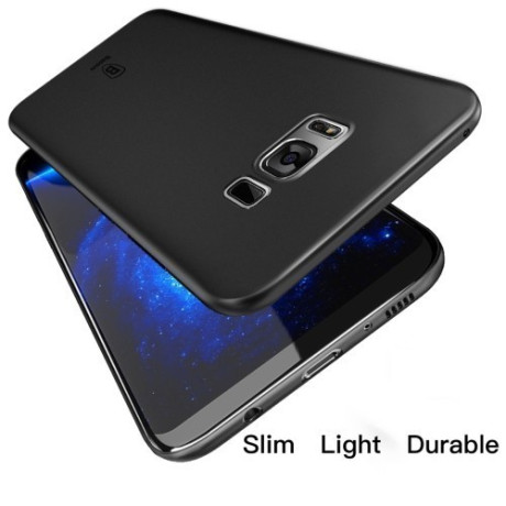 Ультратонкий Силіконовий Чохол Baseus Coverage PP Black для Samsung Galaxy S8/G9500