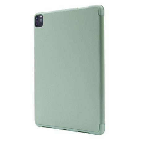 Чехол-книжка Skin Feel Tri-fold Leather Tablet Case with Pen Slot для  iPad Pro 13 2024 - зеленый