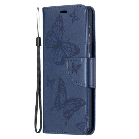 Чохол-книжка Butterflies Pattern Samsung Galaxy S21 - синій