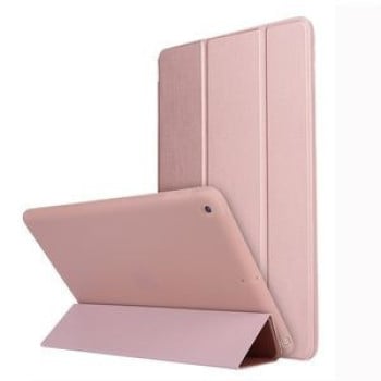 Чехол-книжка HMC Three-folding Holder на iPad 9/8/7 10.2 (2019/2020/2021) - розовое золото