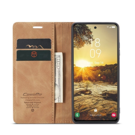 Чохол-книжка CaseMe-013 Multifunctional для Samsung Galaxy S24 FE 5G - коричневий