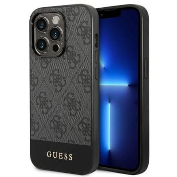 Оригінальний чохол Guess 4G Stripe Collection для iPhone 14 Pro Max - grey