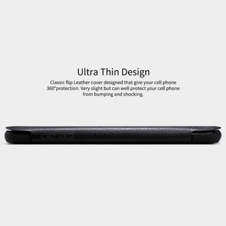 Шкіряний чохол-книга NILLKIN Samsung Galaxy S9+/G965 Crazy Horse Texture чорний