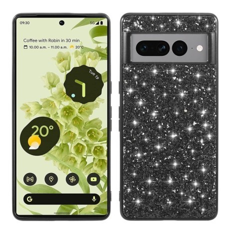 Ударозахисний чохол Glittery Powder на Google Pixel 8 Pro - чорний