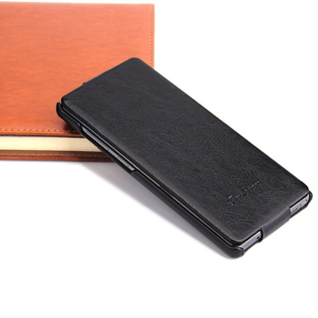 Кожаный флип-чехол Fierre Shann Retro Oil Wax на Samsung Galaxy Note 8-черный