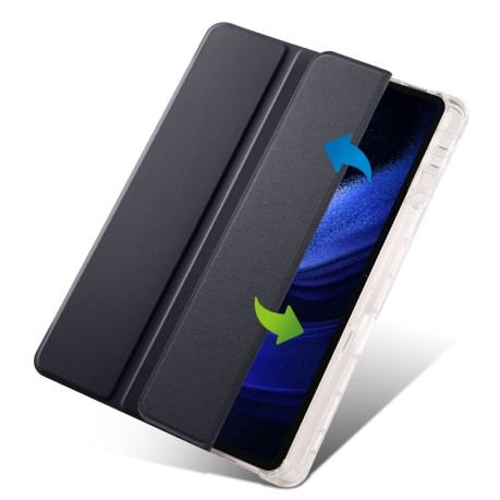 Чохол-книжка 3-fold Clear TPU Smart Leather для Xiaomi Pad 7/7 Pro - чорний