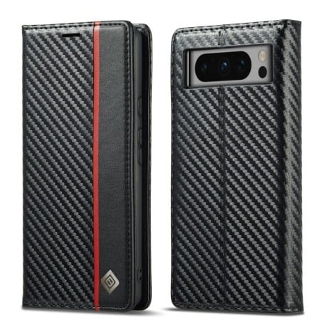 Чехол-книжка LC IMEEKE Carbon Fiber для Google Pixel 8 Pro - Black