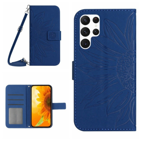 Чохол-книжка Skin Feel Sun Flower  для Samsung Galaxy S25 Ultra 5G - синій