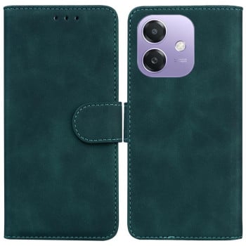 Чохол-книжка однотонна Pure Color з магнітною застібкою на OPPO A5x 5G/A3 4G/5G/A3x 4G/5G - зелений