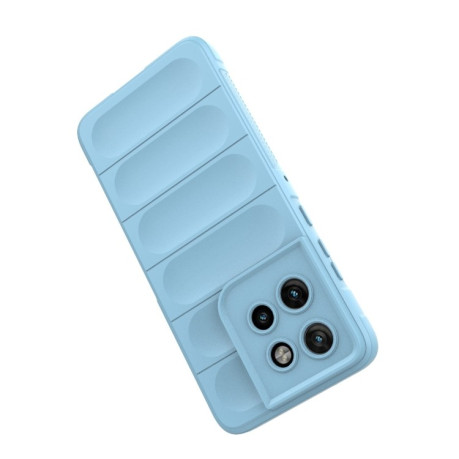 Силіконовий чохол Magic Flannel для Motorola Edge 50 Neo - блакитний
