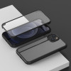 Двусторонний чехол Glass для iPhone 14/13 - черный
