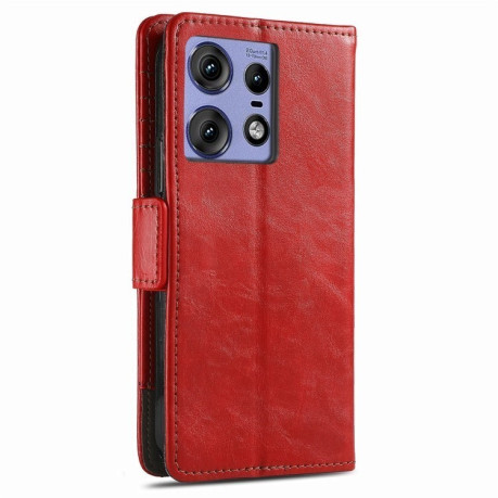 Чехол-книжка Dual-side Magnetic Buckle для Motorola Edge 50 Ultra - красный