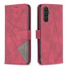 Чехол-книжка Rhombus Texture для Samsung Galaxy A25 5G - красный