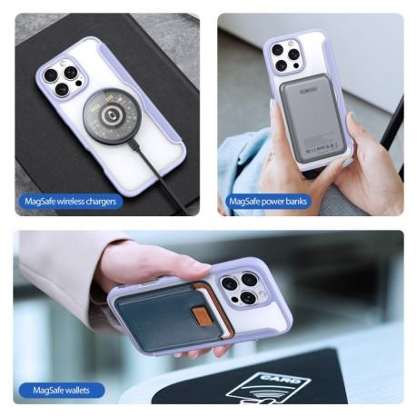 Чохол-книжка DUX Skin X Pro Series Magsafe на iPhone 16 Pro - фіолетовий