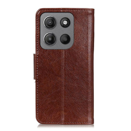 Чохол-книжка Mirren Crazy Horse для Motorola Moto G15 4G/G05 - коричневий