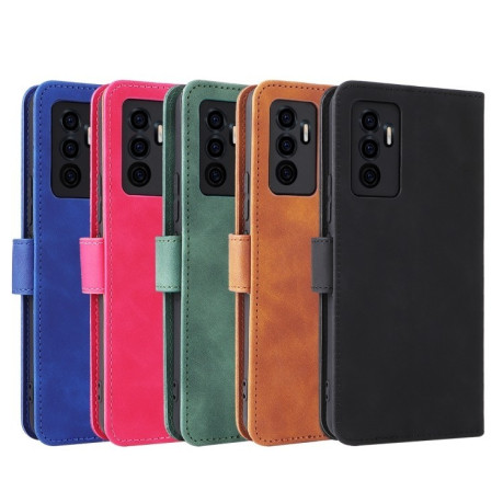 Чехол-книжка Buckle Calf Texture для Vivo S10e / V23e - синий