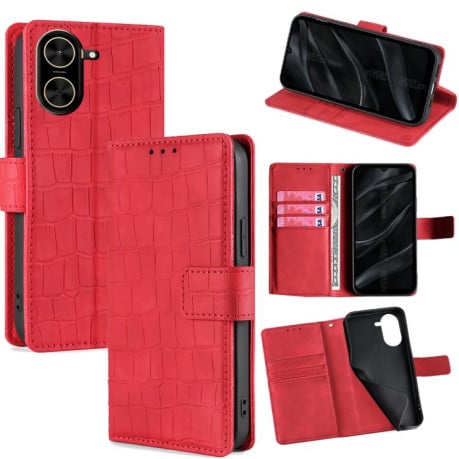 Чехол-книжка Skin Feel Crocodile Texture для Xiaomi Redmi A5 4G 171.7mm - червоний