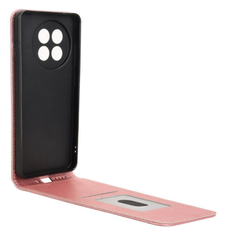 Флип-чехол Magnetic Vertical Flip Leather для OnePlus 13R/Ace 5/Ace 5 Pro - розовое золото
