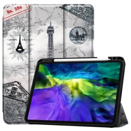 Чохол-книжка Fabric Denim на iPad Air 11 (2024)/Air 4  10.9 (2020)/Pro 11 (2018)/Pro 11 (2020)-Retro Tower