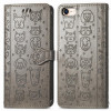 Чехол-книжка Cat and Dog для iPhone 16e - серый