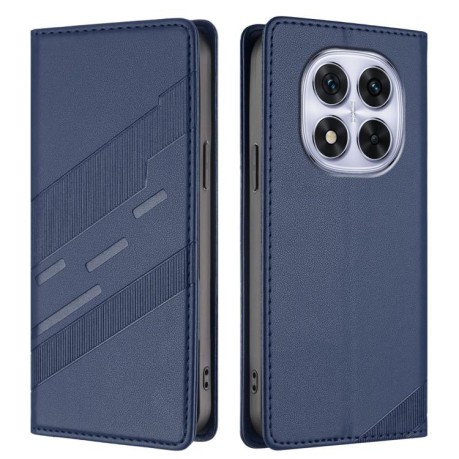 Чохол-книжка Embossed Multi-functional Wallet Retro Leather на Redmi Note 14 Pro 4G - синій