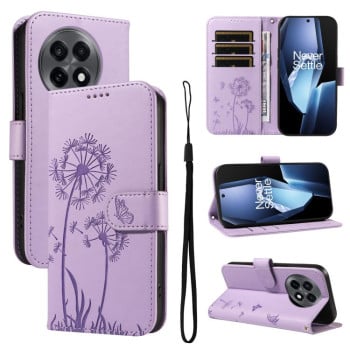 Чохол-книжка Dandelion Embossed Pattern Flip Leather OnePlus 13R 5G Global - фіолетовий