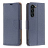 Чехол-книжка Litchi Texture Pure Color на Samsung Galaxy S24+ 5G - синий