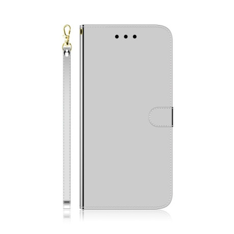 Чохол-книжка Imitated Mirror для Samsung Galaxy S23 FE 5G - сріблястий