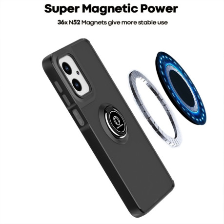 Противоударный чехол Q Shadow 1 Series TPU + PC на Motorola Moto G55 - Black+Red