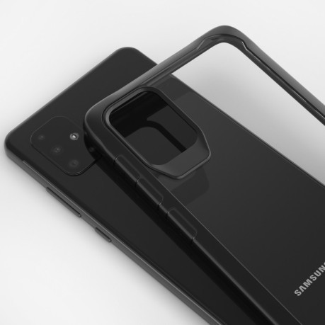 Противоударный чехол HMC на Samsung Galaxy A51-прозрачно-красный