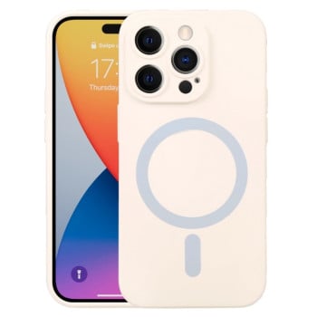 Протиударний чохол Liquid Silicone Full (Magsafe) для iPhone 14 Pro Max - білий