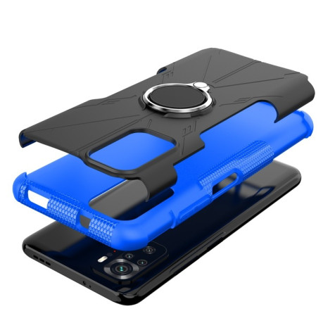 Противоударный чехол Machine Armor Bear для Xiaomi Redmi Note 10/10s/Poco M5s - синий