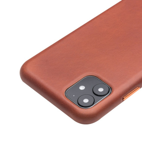 Кожаный чехол QIALINO Cowhide Leather Protective Case для iPhone 11 - коричневый