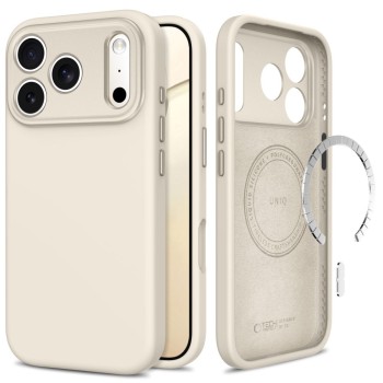 Оригінальний чохол Tech-Protect Uniq MagSafe CC для iPhone 17 Pro Max / 18 Pro Max — бежевий