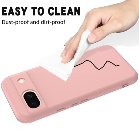 Силіконовий чохол Solid Color Liquid Silicone для Google Pixel 8a - рожевий