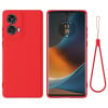 Силіконовий чохол Solid Color Liquid Silicone Motorola Moto G85 - червоний