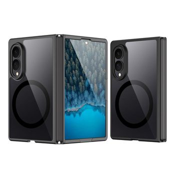 Чехол DUX DUCIS Aimo Mag гибрид TPU+PC с MagSafe матовый Frosted Feel на Samsung Galaxy Fold8 5G — чёрный