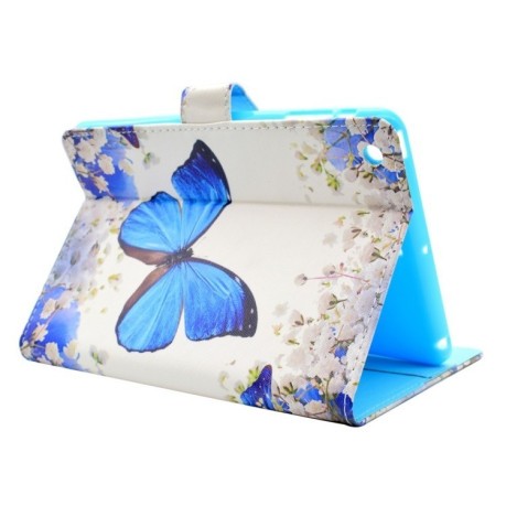 Чехол- книжка с силиконовым держателем Flower Butterfly Pattern  на iPad mini 3 / 2 / 1