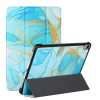 Чехол-книжка Silk Texture Colored Drawing Pattern для iPad mini 6 - Marble Sands Blue