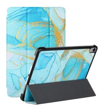 Чохол-книжка Silk Texture Colored Drawing Pattern для iPad mini 7/ mini 6 - Marble Sands Blue