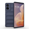Силиконовый чехол Magic Flannel для Motorola Moto G85 5G Global - синий