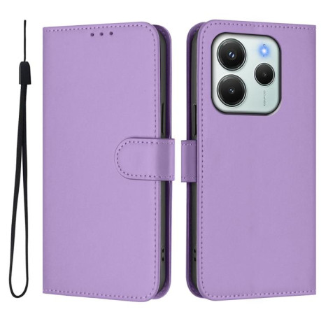 Чохол-книжка Skin Feel Solid Color Leather Xiaomi Redmi Note 14 4G 164.48mm - фіолетовий