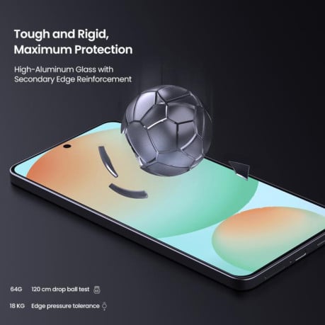Захисне скло NILLKIN H+PRO 02mm 9H 2.5D для Samsung Galaxy S25 Edge 5G - чорне