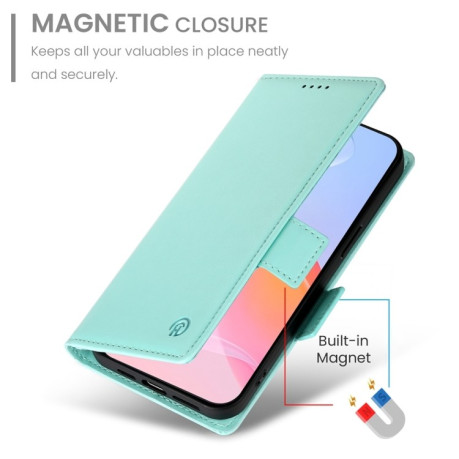Чехол-книжка Side Buckle Magnetic Frosted Leather для iPhone 16 Pro - зеленый