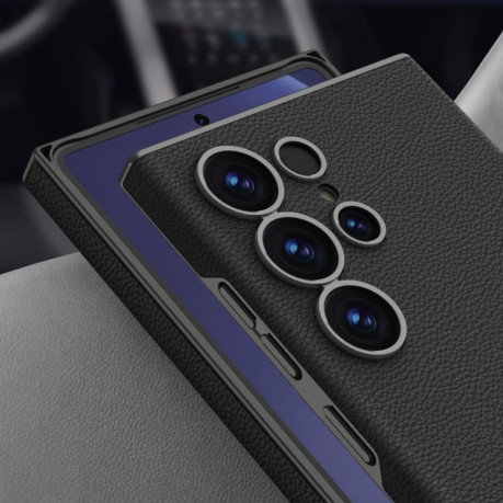 Чохол GKK Skin-feeling Leather для Samsung Galaxy S25 Ultra 5G - чорний