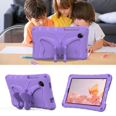Протиударний чохол Butterfly Bracket EVA для Xiaomi Redmi Pad SE 8.7 2024 - фіолетовий