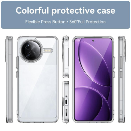 Противоударный чохол Colorful Acrylic Series для Xiaomi Poco F7 Ultra - прозрачный