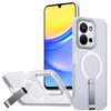 Чехол Honeycomb Cooling с сотами на охлаждения, MagSafe и держателем для Xiaomi Redmi 15C 5G / 4G EU 173mm / Poco C85 5G — матово-прозрачный